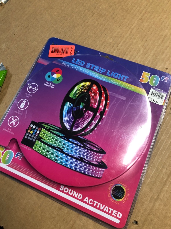 Photo 1 of ***STOCK PHOTO FOR REFERENCE ONLY***beatbest 50FT Sound Activated LED Light Strip 