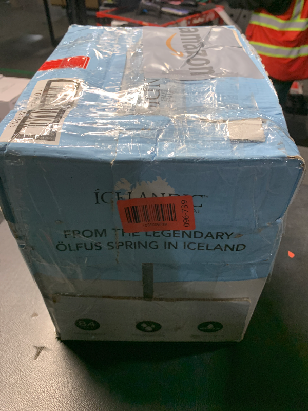 Photo 1 of **BEST BY 5/13/27** Icelandic Glacial Natural Spring Alkaline Water, 33.81 Fl Oz (Pack of 12), 405.6 Fl Oz