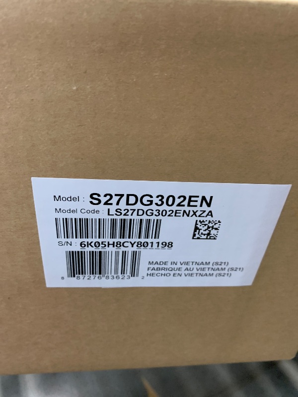 Photo 1 of ***FACTORY SEALED***Samsung 27-Inch Odyssey G3 (G30D) Series FHD Gaming Monitor, 1ms, 180Hz, AMD FreeSync, Adjustable Stand, Black Equalizer, Virtual Aim Point, Eye Saver Mode, Flicker-Free, LS27DG302ENXZA