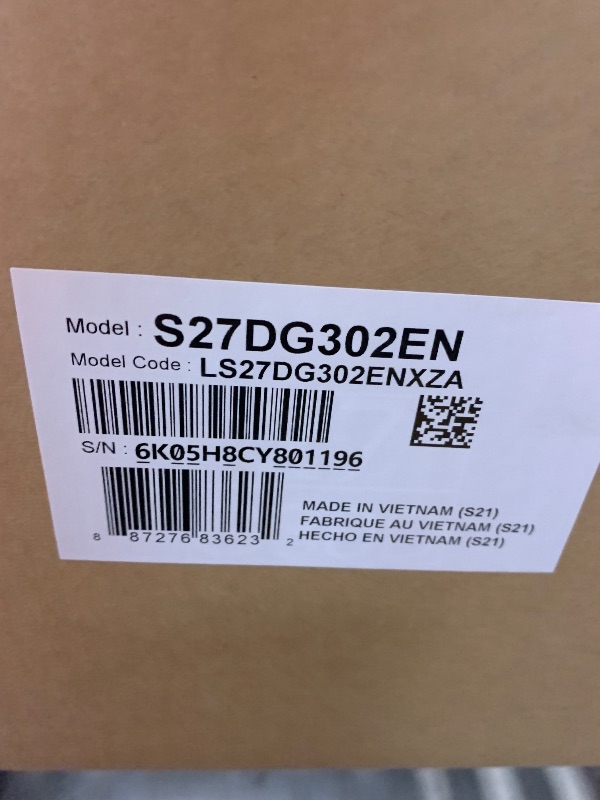 Photo 1 of ***FACTORY SEALED***Samsung 27-Inch Odyssey G3 (G30D) Series FHD Gaming Monitor, 1ms, 180Hz, AMD FreeSync, Adjustable Stand, Black Equalizer, Virtual Aim Point, Eye Saver Mode, Flicker-Free, LS27DG302ENXZA