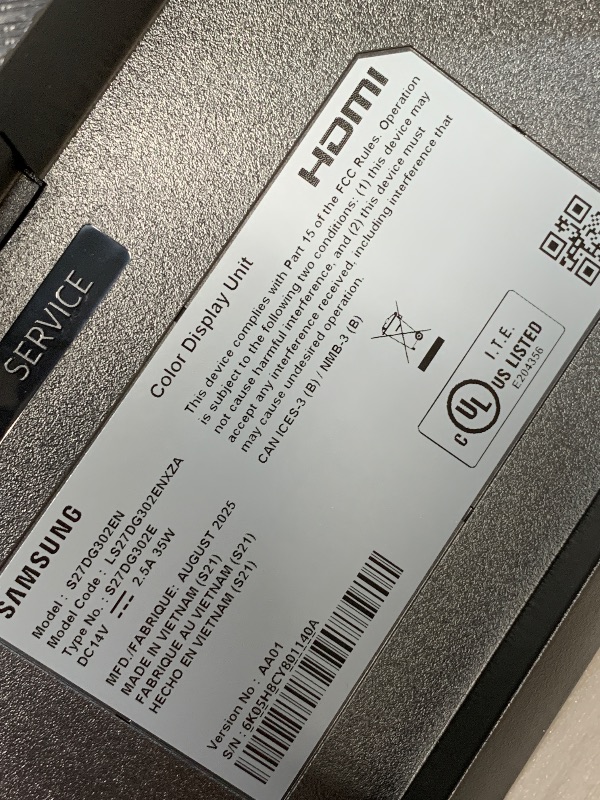 Photo 1 of ***FACTORY SEALED***Samsung 27-Inch Odyssey G3 (G30D) Series FHD Gaming Monitor, 1ms, 180Hz