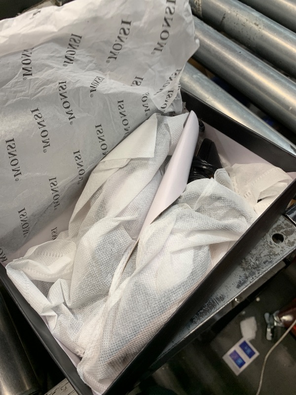 Photo 1 of ***(MINOR DAMAGE)***ISNOM Lace Up Heels Sandals for Women, Square Toe Open Toe Thong Strappy Heels Women's Stiletto Heeled Sandals -Black