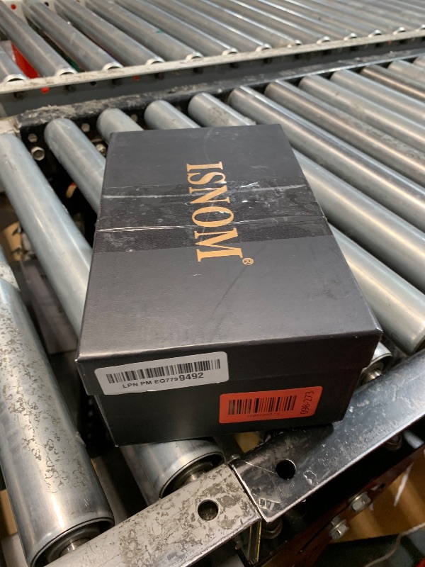 Photo 1 of ***(MINOR DAMAGE)***ISNOM Lace Up Heels Sandals for Women, Square Toe Open Toe Thong Strappy Heels Women's Stiletto Heeled Sandals -Black