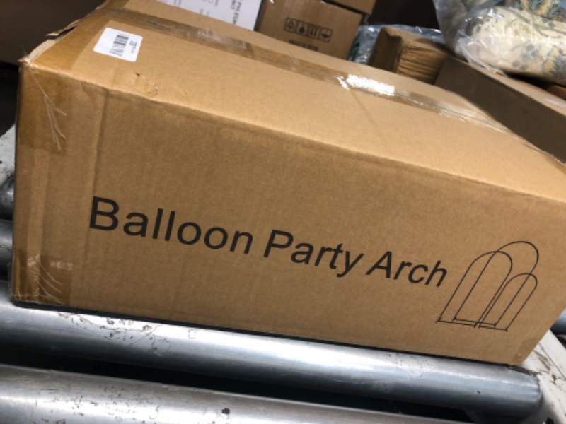 Photo 1 of ***FACTORY SEALED*** Heavy Duty Metal Arch Backdrop Stand, 7.2FT, 6.6FT, 6FT Set of 3 Gold Arch Stand with Ground Stakes and Water Bags, Balloon Arch Stand for Wedding Party Baby Shower Photo Flower Arch Decration