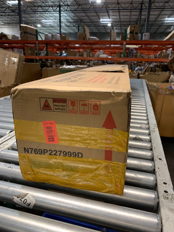 Photo 1 of ***BOX 1/2**Merax Boucle Upholstered Bed, King Bed Frame and Headboard, Platform Bedframe, No Box Spring Required, Easy Assembly, White