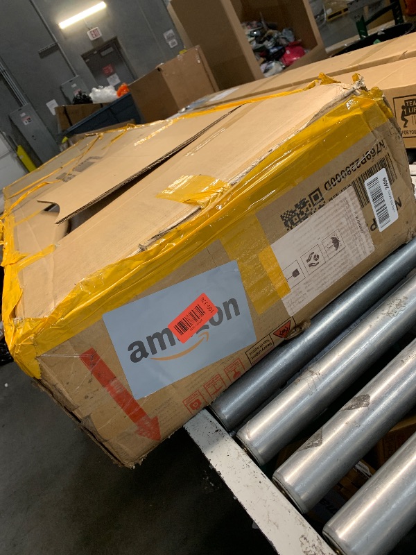 Photo 1 of ***BOX 2/2***Merax Boucle Upholstered Bed, King Bed Frame and Headboard, Platform Bedframe, No Box Spring Required, Easy Assembly, White