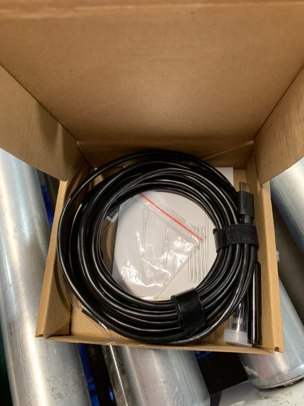 Photo 1 of [Dual-Lens] Endoscope Camera with Light, 1920P HD Borescope with 8+1 Adjustable LED Lights, IP67 Waterproof 16.5FT Semi-Rigid Snake Cord Inspection Camera for iPhone, iPad and Android Phone (Type C)