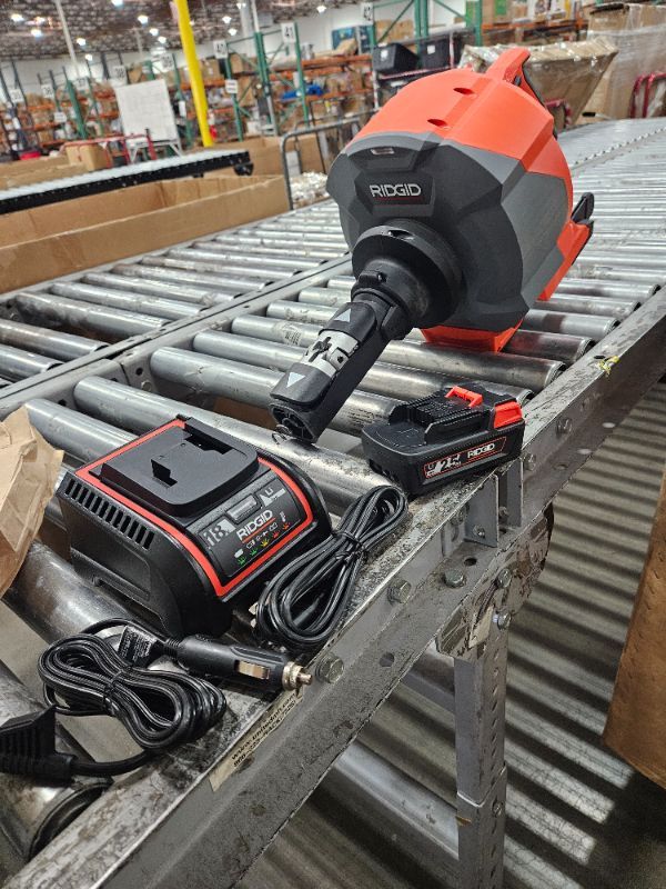 Photo 1 of *NEW!* RIDGID 78058 K-46 SinkSnake Cordless Drain Snake Deluxe Kit with 5/16" x 25' Cable, 3/8" x 35' Cable, T-250 Tool Set, Carrying Case, 18V 2.5Ah Battery, and Charger