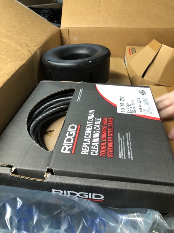 Photo 1 of *NEW!* RIDGID 78058 K-46 SinkSnake Cordless Drain Snake Deluxe Kit with 5/16" x 25' Cable, 3/8" x 35' Cable, T-250 Tool Set, Carrying Case, 18V 2.5Ah Battery, and Charger