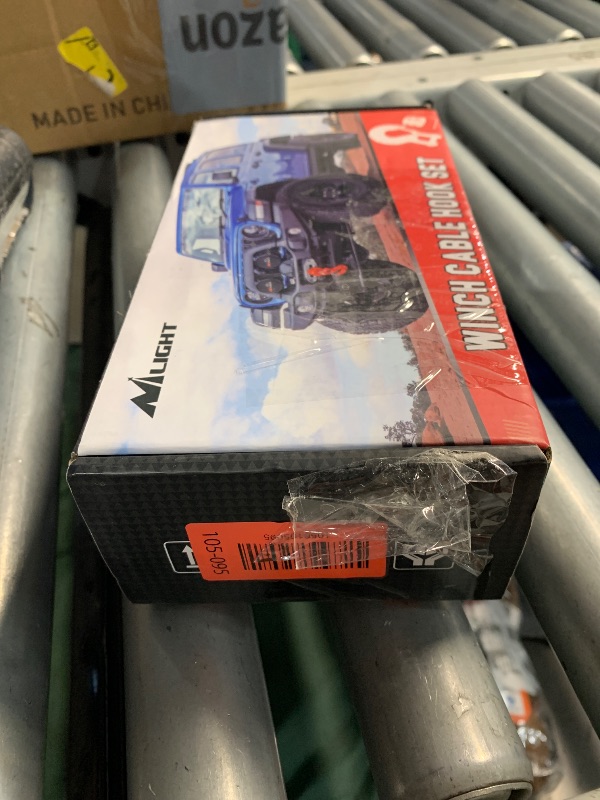 Photo 1 of ***(USED/ UNKNOWN IF MISSING PARTS)***Nilight Forged Steel Winch Hook 3/8" Grade 70 Safety Latch Winch Cable Hook Stopper & Clevis Slip Hook Sets, Included Allen Wrench,Max 35,000 lbs, Green