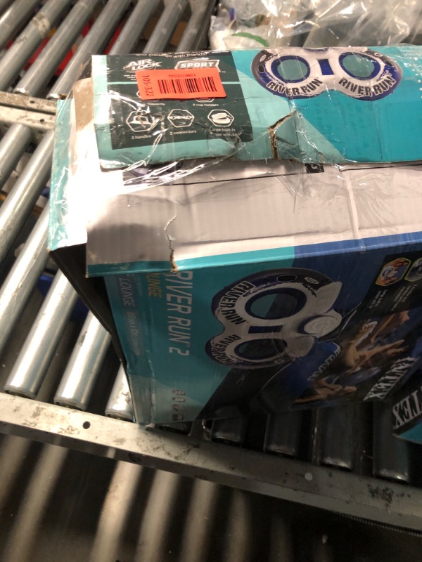 Photo 1 of (used item)(unknown if complete) Intex Recreation 58837EP River Run II Inflatable Lounge, 95.5 x 62-in. - Quantity 3