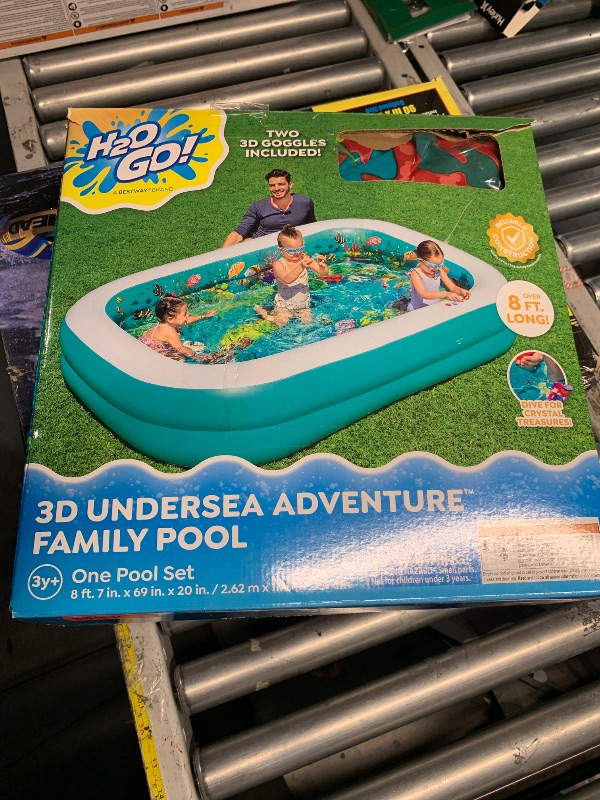 Photo 1 of  Alston Wat Play Day 10 Foot Inflatable Family Swimming Pool Outdoor 120" X 72" X 22"