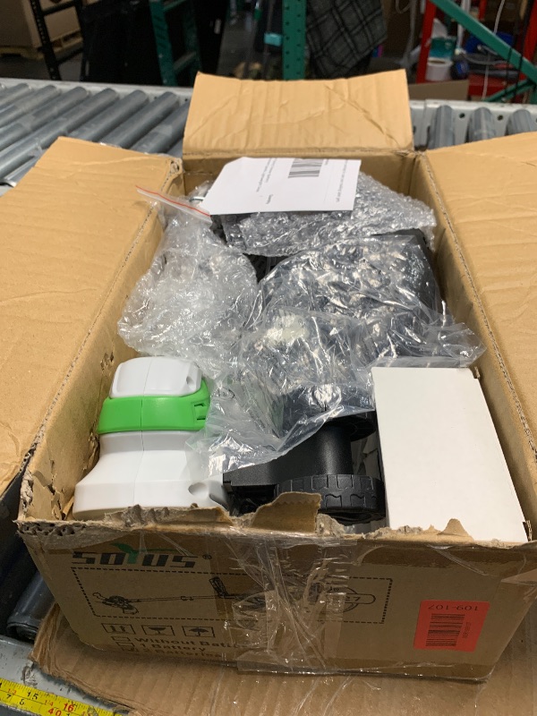 Photo 1 of ***(PARTS ONLY/ NON FUNCTIONAL)***SOYUS 20V Cordless Electric Weed Wacker, 12 Inch String Trimmer Battery Powered with Auto Line Feed, Lightweight Grass Trimmer for Lawn Trimming/Edging with 2X 2.0 Ah Battery and Charger