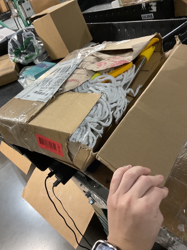 Photo 1 of (incomplete) Commercial Heavy Duty Industrial Cotton Mop, 61 inch Metal Commercial Mop Stick for Home