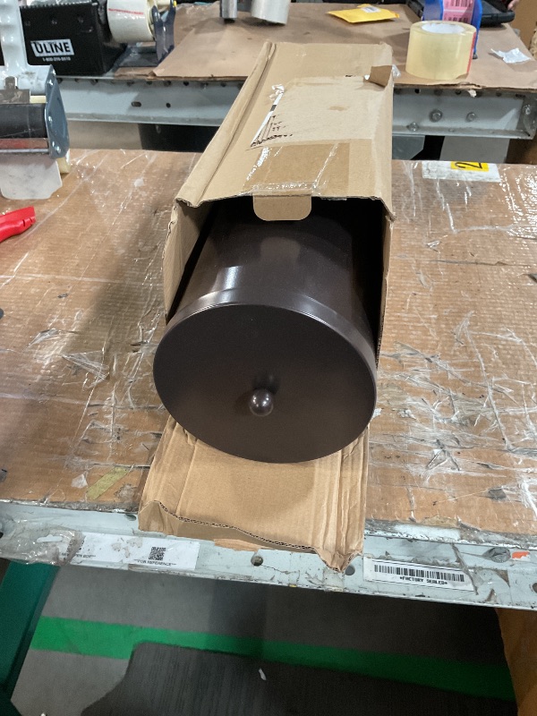 Photo 1 of [2023 Upgraded Version] HUJI Rust Resistant Stainless Steel Toilet Paper Roll Canister Holder w/Removable Base for Bathroom Storage (1 Pack, Toilet Paper Canister) (Bronze)