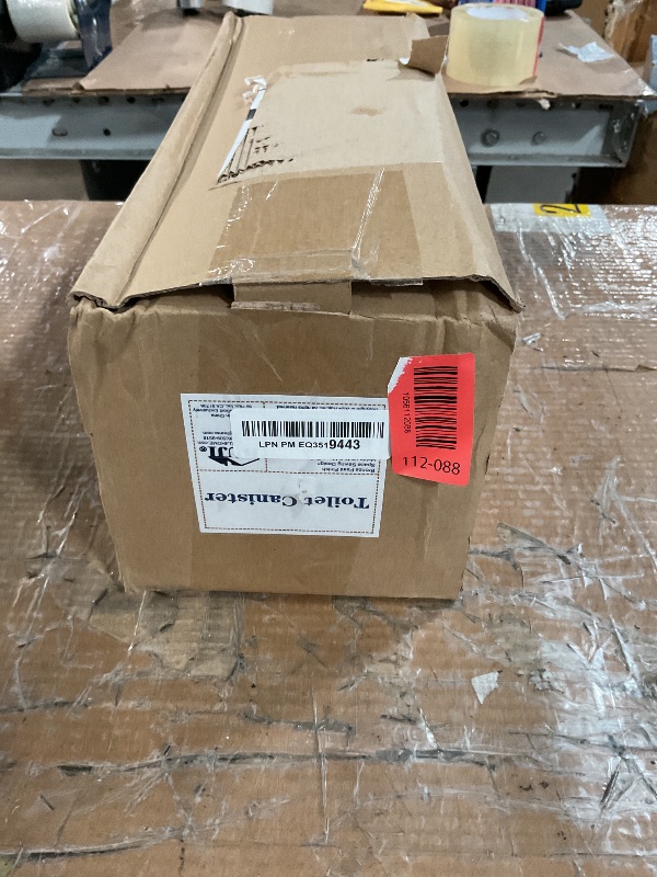 Photo 1 of [2023 Upgraded Version] HUJI Rust Resistant Stainless Steel Toilet Paper Roll Canister Holder w/Removable Base for Bathroom Storage (1 Pack, Toilet Paper Canister) (Bronze)