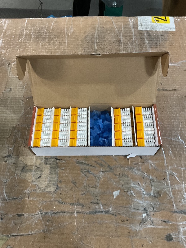 Photo 1 of ***(USED)***Everest 90° Angled RJ45 Cat5e Keystone Jacks 50-Pack in Yellow - Slim Profile Female RJ45 Connectors - Cat 5e Keystone Jack - Compatible with 90° Angled Speed Termination Tool - easyJACK (B094WB91H3)