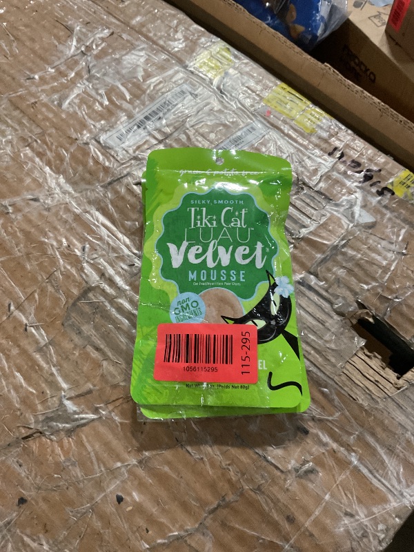 Photo 1 of *****Expiration date 05/22/2027****Tiki Cat Velvet Mousse Pouch Tuna and Mackerel 2.8oz Bag Cat Food