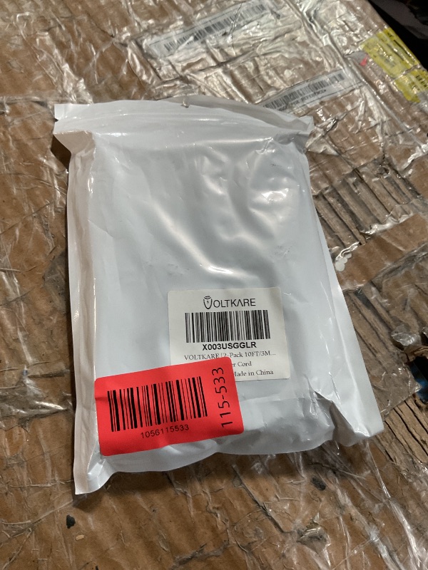 Photo 1 of ?2-Pack 10FT 18AWG? VOLTKARE 12V DC Power Extension Cable, 5.5x2.1mm Male to Female Plugs, 9V Power Adapter Cable for Tapo WiFi IP Camera: C200 C310 C100 C210 C225 C320WS C520WS TC60 TC70
