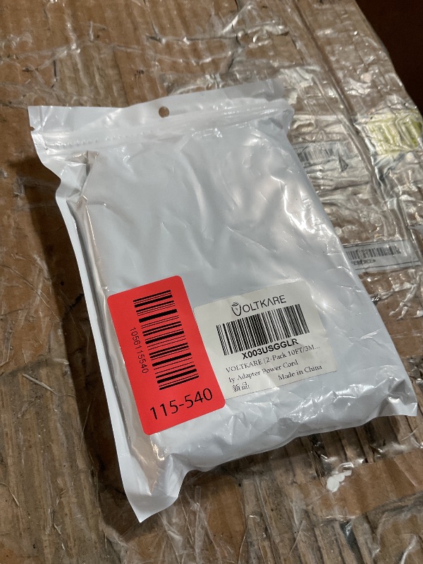 Photo 1 of ?2-Pack 10FT 18AWG? VOLTKARE 12V DC Power Extension Cable, 5.5x2.1mm Male to Female Plugs, 9V Power Adapter Cable for Tapo WiFi IP Camera: C200 C310 C100 C210 C225 C320WS C520WS TC60 TC70