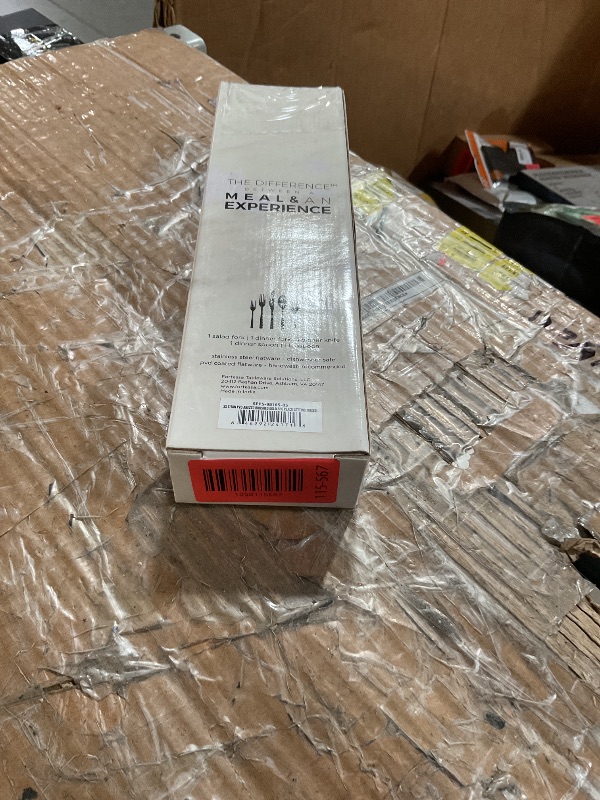 Photo 1 of (missing pieces) Fortessa Arezzo 18/10 Stainless Steel Flatware, 5 Piece Place Setting, Service for 1, Brushed Gold