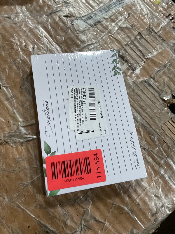 Photo 1 of ***FACTORY SEALED***Recipe Cards Custom 4.5x6.7-set of 50 Double Sided Blank Recipe Card, Premium Quality Recipe Index cards, Eucalyptus Design, Elegant Notecards for Bridal, Birthday, Housewarming. (Extra Large)