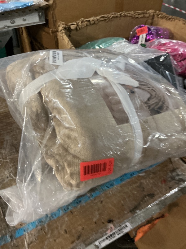 Photo 1 of ***(STOCK PHOTO FOR REFERENCE ONLY/ ITEM WILL DIFFER)***OMERAI Faux Fur Blanket, Ultra Soft Luxury Fuzzy Throw Blanket, Long Pile Plush Cozy Warm Decorative Blanket for Couch, Sofa, Chair, Bed, Heavy Weight, 50" x 60", Sandstone Fawn