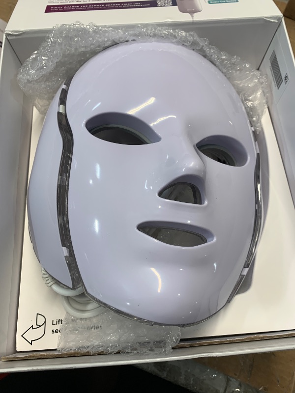 Photo 1 of ***STOCK PHOTO FOR REFERENCE ONLY***LED FACE MASK WITH RED AND BLUE LEF INFARED LIGHT, USB C REMOTE CONTROL.