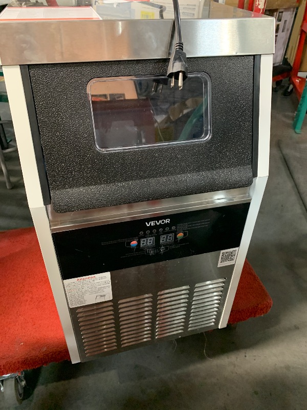 View 4 of ***FACTORY SEALED***VEVOR Commercial Ice Maker Machine, 130 lbs/24h, Stainless Steel