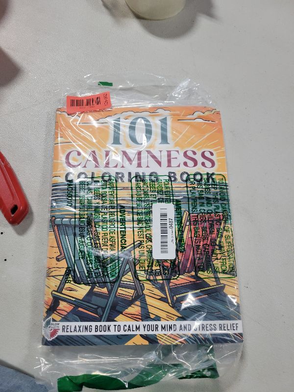 Photo 1 of 101 CALMNESS: Adult Coloring Book — Relaxing Book to Calm your Mind and Stress Relief — Beautiful Designs of Animals, Landscape, Beach, House, Birds, Flowers, and more
