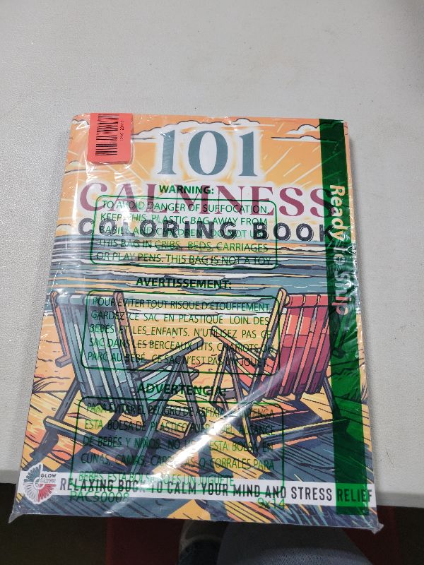 Photo 1 of 101 CALMNESS: Adult Coloring Book — Relaxing Book to Calm your Mind and Stress Relief — Beautiful Designs of Animals, Landscape, Beach, House, Birds, Flowers, and more