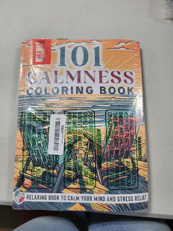 Photo 1 of 101 CALMNESS: Adult Coloring Book — Relaxing Book to Calm your Mind and Stress Relief — Beautiful Designs of Animals, Landscape, Beach, House, Birds, Flowers, and more