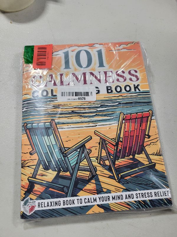 Photo 1 of 101 CALMNESS: Adult Coloring Book — Relaxing Book to Calm your Mind and Stress Relief — Beautiful Designs of Animals, Landscape, Beach, House, Birds, Flowers, and more