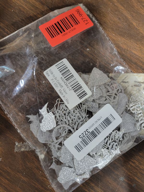 Photo 1 of 150 PCS Bridal Shower Party Decorations, Silver Glitter Bride to Be Confetti, Diamond Ring Table Scatter, Bridal Shower Engagement Wedding Party Decorations Supplies