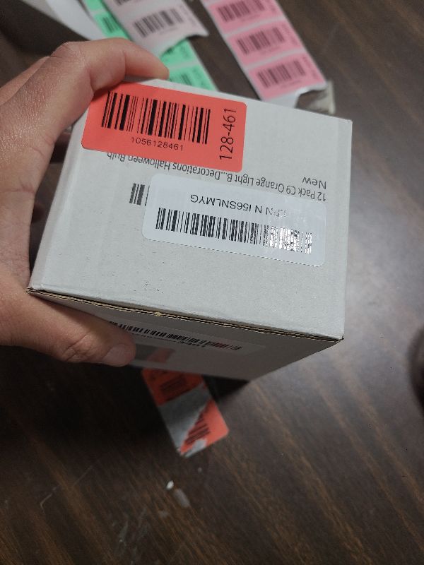 Photo 1 of 12 Pack C9 Orange Light Bulb Ceramic Incandescent 7 Watt E17 Intermediate Base Replacement C9 String Lights Bulbs Colored Light Bulb Orange Bulb Holiday Decorations Halloween Bulb