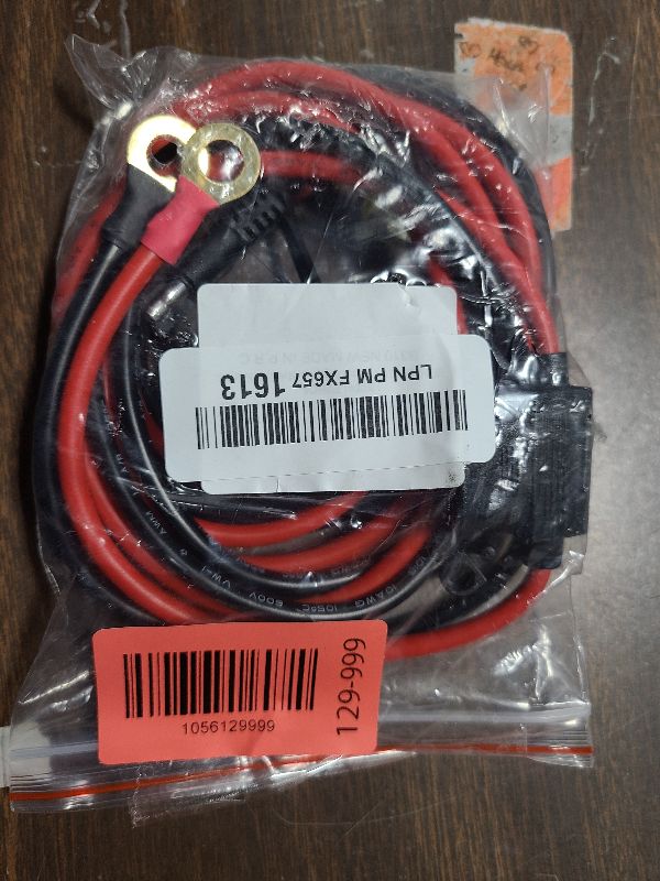 Photo 1 of 10AWG 6FT Charger Cable, SAE to O Ring Terminal Quick Disconnect Harness, 2 Pin SAE Connectors Extension Cables Cord with 15& 20A Fuse for Car, Motorcycle, Solar Panel