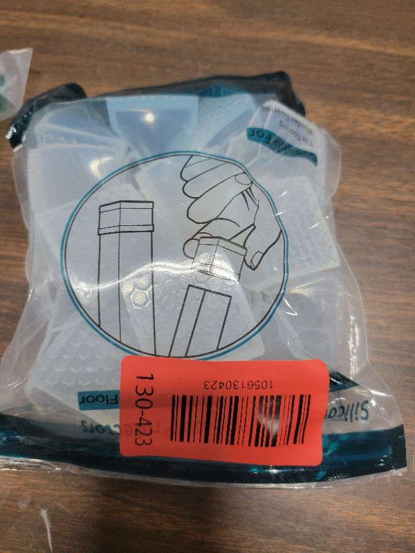 Photo 1 of 16 Pcs Non Slip Square Chair Leg Protector - Non Skid Furniture Grippers, Anti-Slip Silicone Furniture Feet Caps, Used for Outdoor Protection of Chair Legs (Clear, 0.866-1.14").