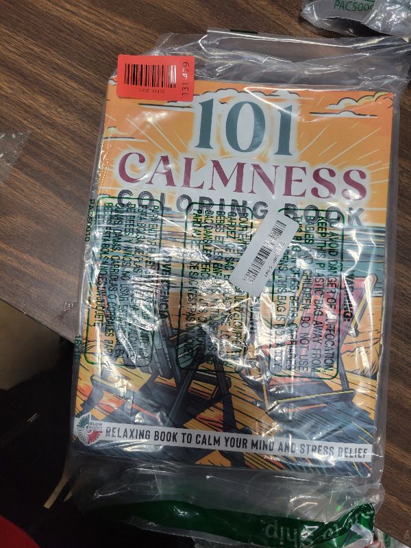 Photo 1 of 101 CALMNESS: Adult Coloring Book — Relaxing Book to Calm your Mind and Stress Relief — Beautiful Designs of Animals, Landscape, Beach, House, Birds, Flowers, and more