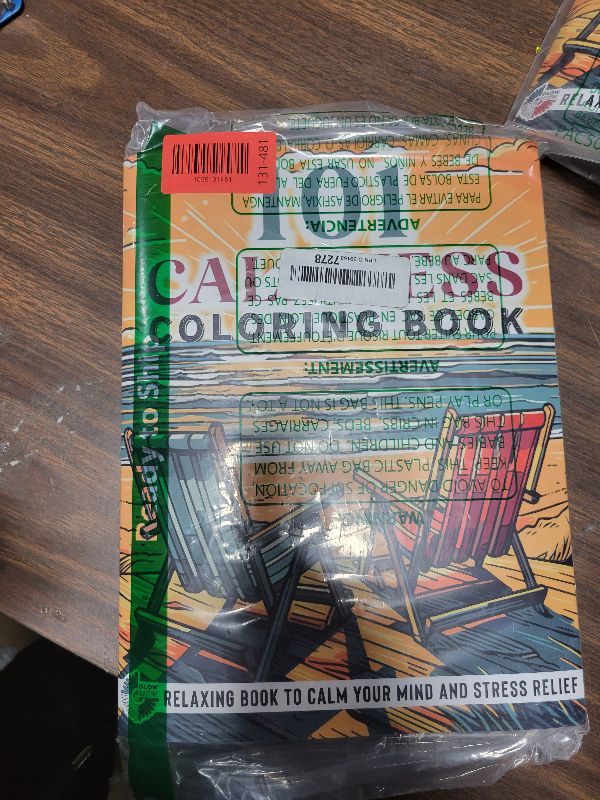 Photo 1 of 101 CALMNESS: Adult Coloring Book — Relaxing Book to Calm your Mind and Stress Relief — Beautiful Designs of Animals, Landscape, Beach, House, Birds, Flowers, and more