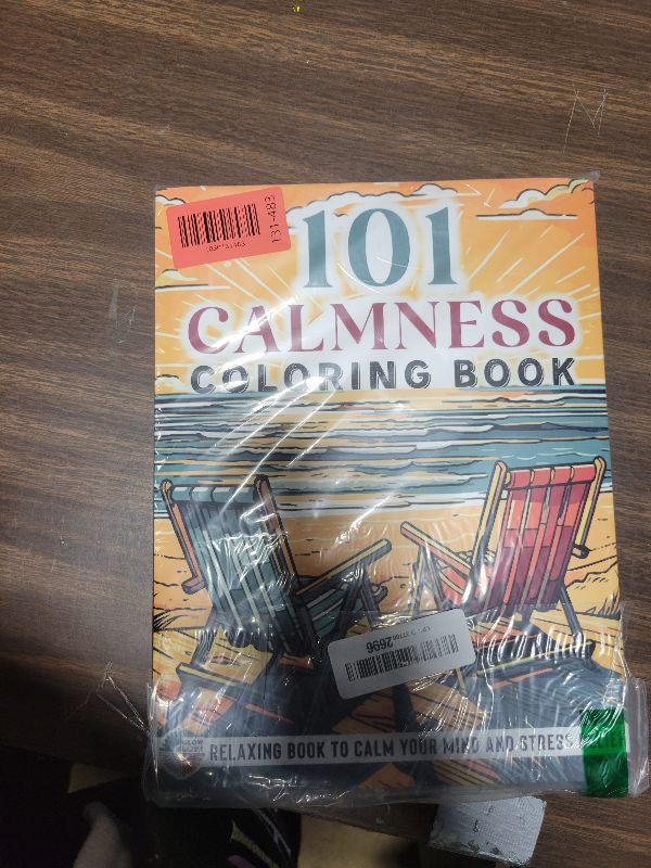 Photo 1 of 101 CALMNESS: Adult Coloring Book — Relaxing Book to Calm your Mind and Stress Relief — Beautiful Designs of Animals, Landscape, Beach, House, Birds, Flowers, and more