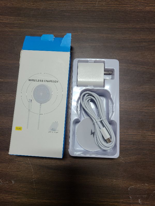 Photo 1 of [Apple MFi Certified]Magnetic Wireless iPhone Charger Magsafe Charger,6FT 15W Fast Phone Charging Pad Wireless Magnetic Charge for iPhone 17/17Air/16 Pro Max/16 Plus/15 Pro Max/14/13/12/AirPods3/2/Pro