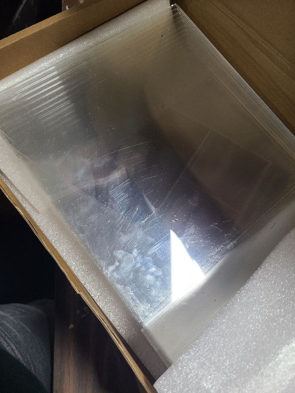 Photo 1 of 12 Pack Acrylic Sign Holder 8.5x11 Inches, Clear Plastic Table Paper Display Stand, L-Shape Vertical Menu Holder Stand, Clear Picture Photo Flyer Display Stand for Restaurants, Store, Office Desktop