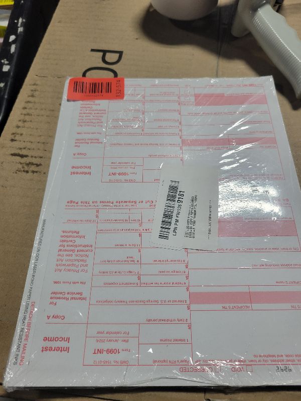 Photo 1 of 1099 INT Tax Forms 2025 Interest Income Set, 4 Part 25 Pack, Great for QuickBooks and Accounting Software 25 Laser Form Sets for Interest Income, 1099-INT 2025