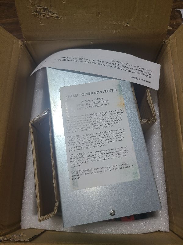 Photo 1 of ???? ??????? WF-9855 55 Amp Power Converter, Rv Power Converter, WF-9855-AD, Replace for RV Trailer Camper 9800 Series, WF-9855-AD, 55 Amp Power Converter for Rv, 5 Years Warranty