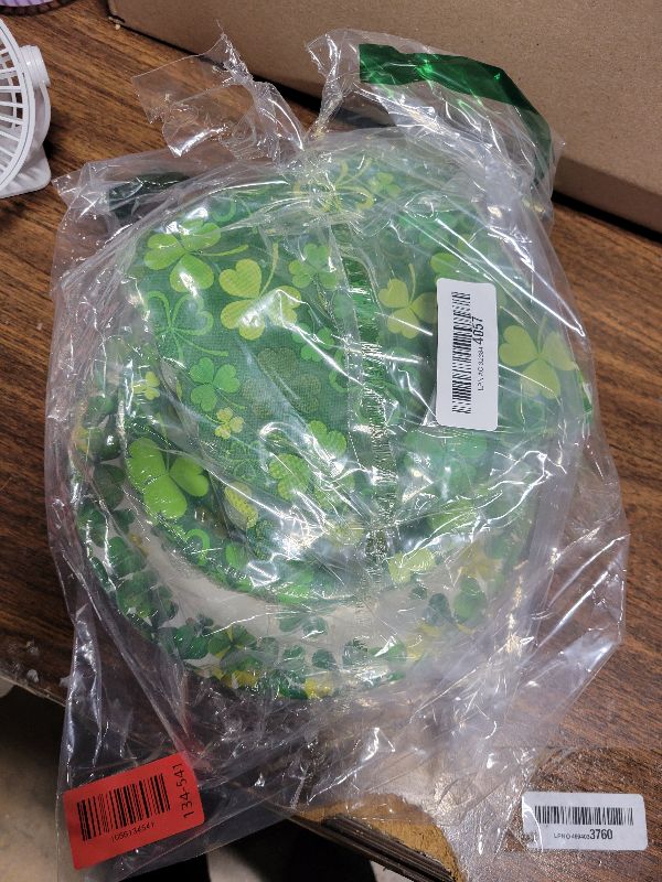 Photo 1 of 150Pcs St Patricks Day Plates and Napkins Set for 50 Guests, 9’’ Disposable Green Plates, 7’’ Dessert Plates with Lucky Shamrock Irish-Themed Party Supplies for St Patricks Day Party Decorations