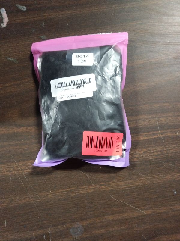 Photo 1 of 14 Inch Black Hair Extensions - Wavy Synthetic Clip in Hair Extensions For Women And Girls (Color: Black)