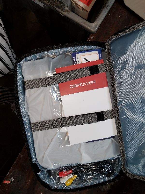 Photo 1 of [Auto Focus/Auto Keystone] Smart Projector with WiFi and Bluetooth, Dolby Audio,DBPOWER Native 1080p Projector, Movie Projector, 50% Zoom with Carry Bag