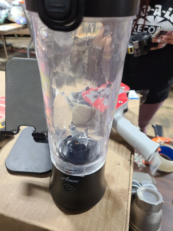 Photo 1 of  Portable Blender, 25 oz removable Vessel, Powerful Personal Blender, For-Smoothies, Ice Crush, 4 Programs, Leakproof-Lid & Sip Spout, USB-C Rechargeable, Dishwasher Safe Parts, Black