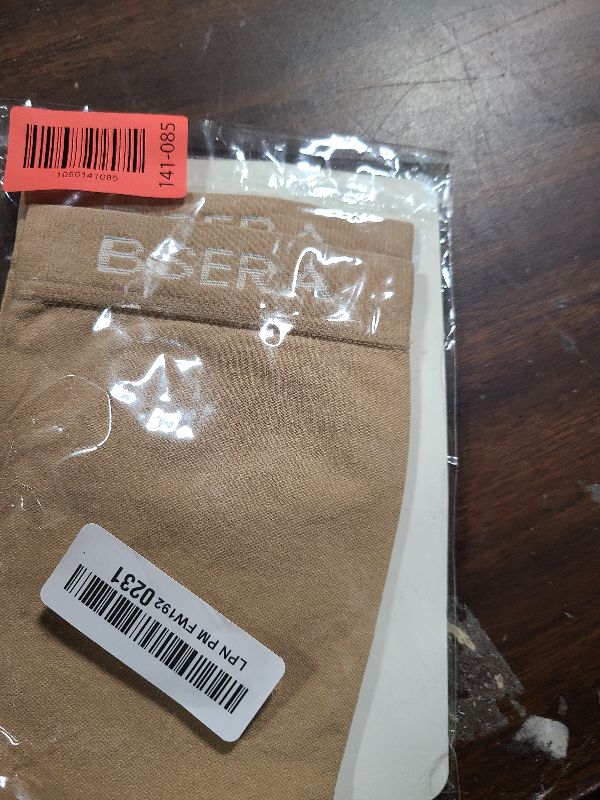 Photo 1 of 2 Pairs Sheer Compression Socks for Women - 15-20 mmHg Knee High Sheer Compression Stockings for Support Circulation Swelling Edema Work Office Travel, Beige, Large