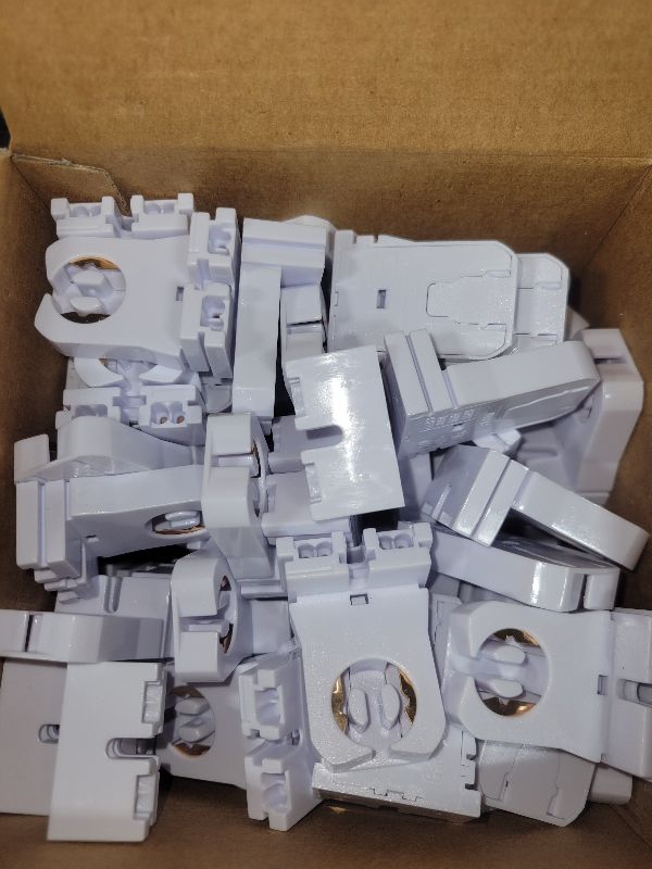 Photo 1 of 100 Pack Non Shunted LED Tombstones T8 T10 T12 Lamp Holder, Bulb Holder Non Shunted Tombstones T8 LED Fluorescent Tube Replacement Light Socket for Ballasts Replacements Kit